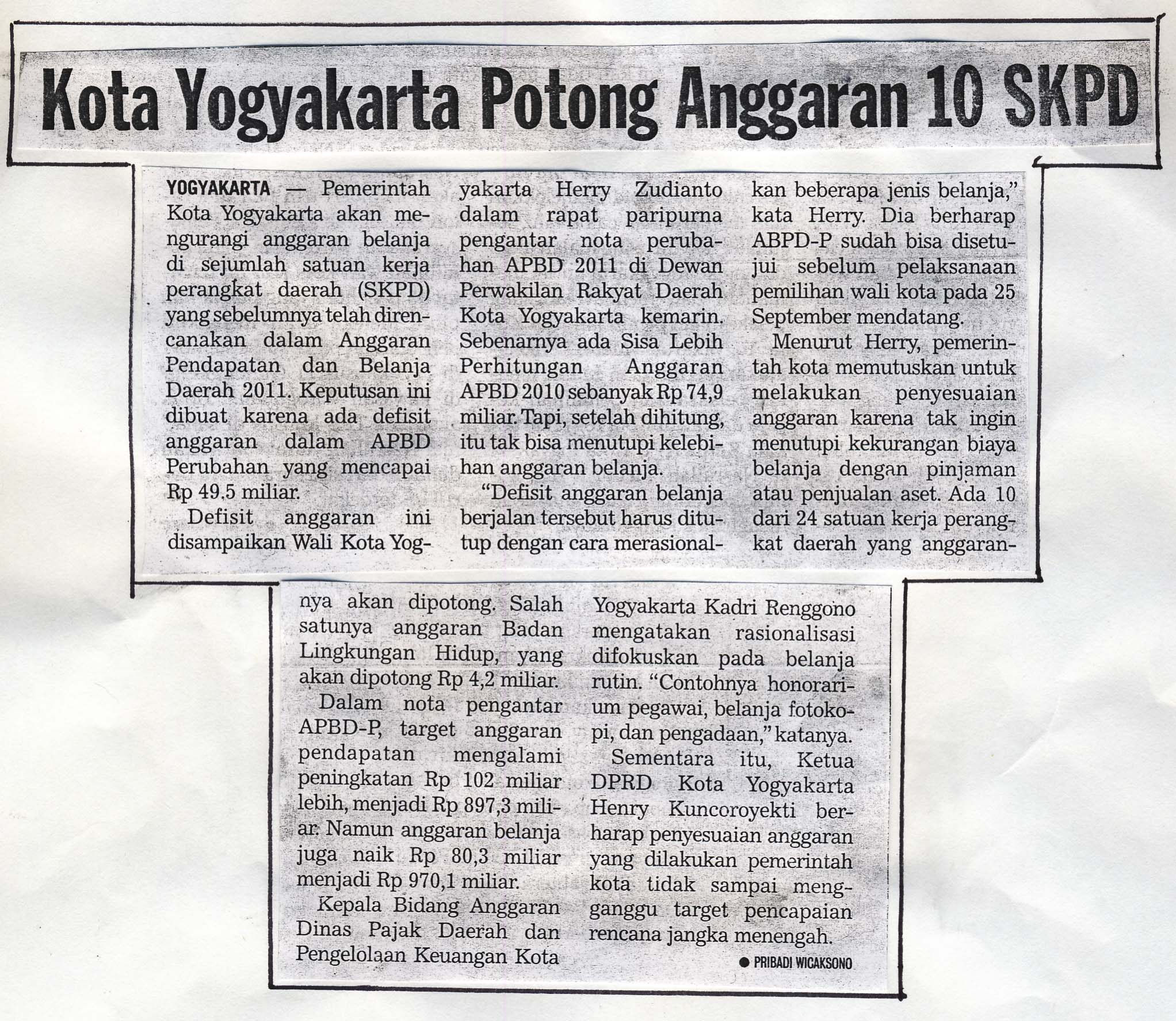 Kliping jogja terbaru